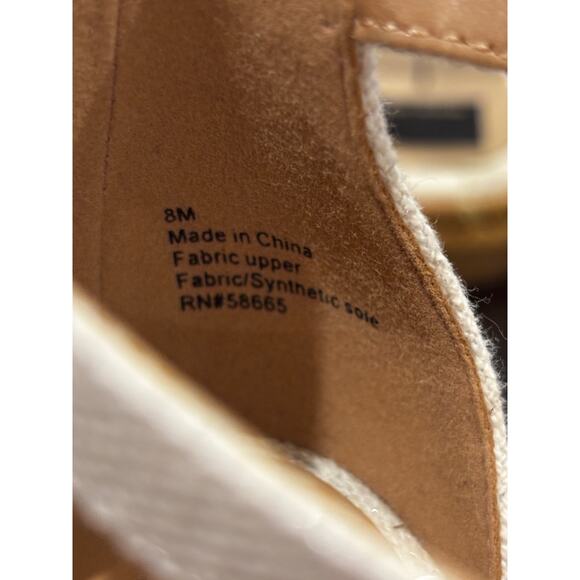 Abound Finn Ankle Strap Block Heel Sandals Size 8M Cream Casual Summer Dressy - Picture 6 of 6